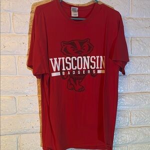 Men’s Wisconsin Badgers Red Graphic T-Shirt